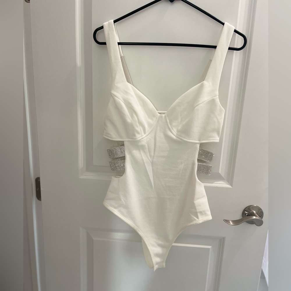 FASHION NOVA Conservative Sexy
Embellished Bodysuit